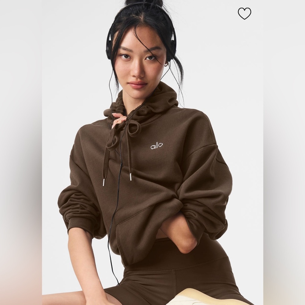 ALO Yoga NWT Accolade Hoodie Expresso Color Size M